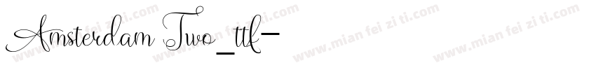 Amsterdam Two_ttf字体转换